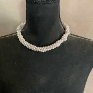 Elegant Pearl Necklace. 18.5 inches. Faux pearls.